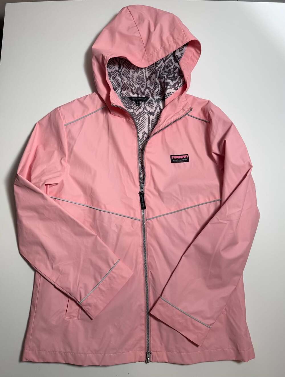 Simply Southern Pink Rain Jacket Size S